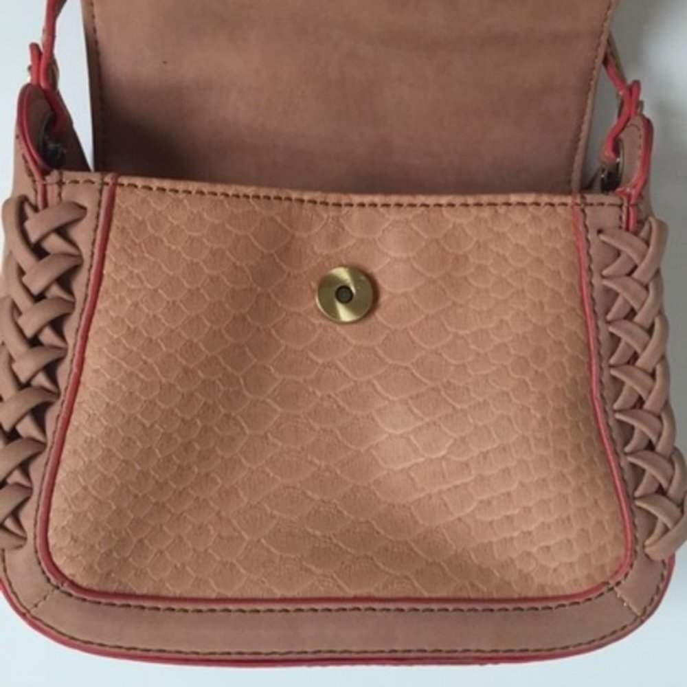 Rachel Roy Natural Native Beige Python Crossbody - image 3